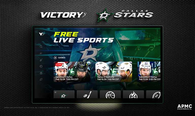 Dallas Stars and APMC Pioneer Game-Changing VICTORY+ Sports Network